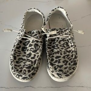 Hey Dude Leopard Print Shoes